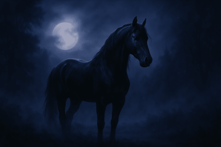 Sonhar com cavalo preto — interpretação e significado do sonho (Cavalo)
