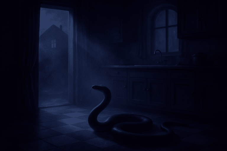 Sonhar com cobra na cozinha — interpretação e significado do sonho (Casa)