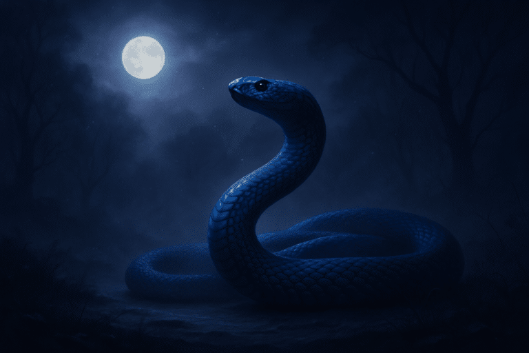 Sonhar com cobra azul — interpretação e significado do sonho (Azul)