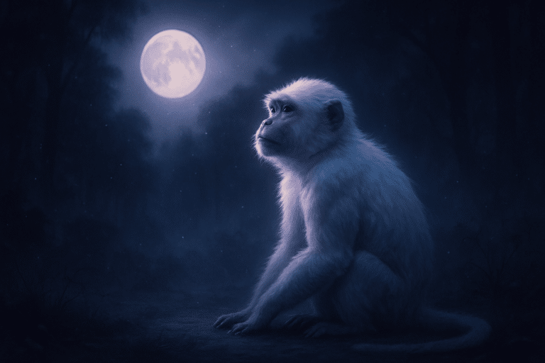 Sonhar com macaco branco — interpretação e significado do sonho (Branco)