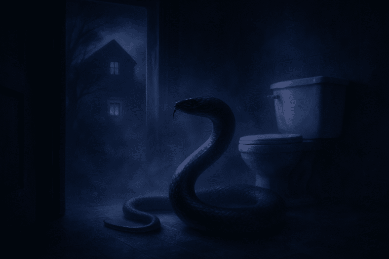 Sonhar com cobra no banheiro — interpretação e significado do sonho (Casa)