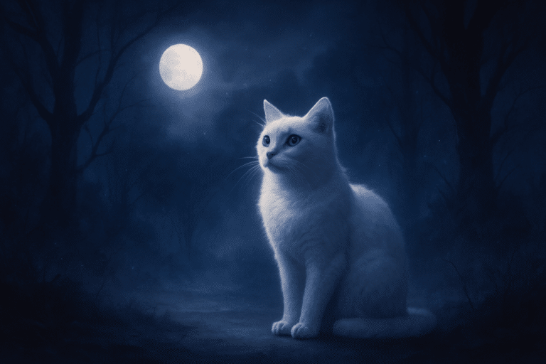 Sonhar com gato branco — interpretação e significado do sonho (Branco)