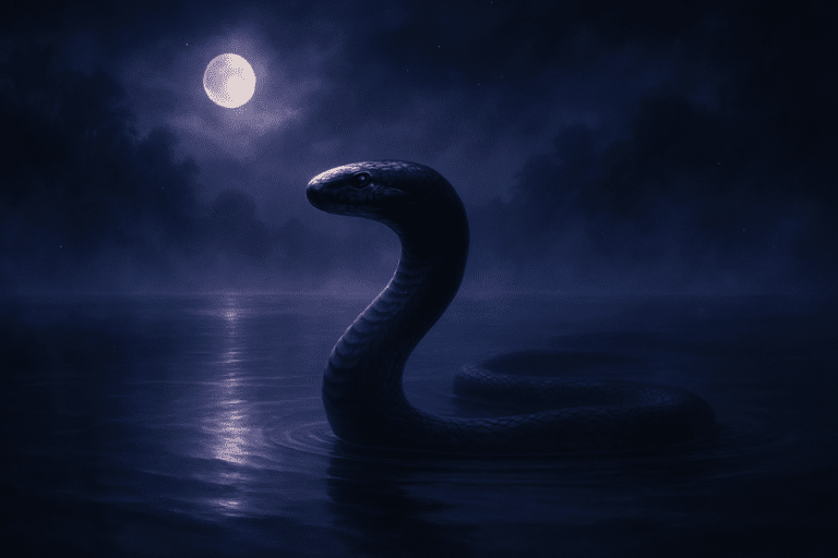 Sonhar com cobra na água — interpretação e significado do sonho (Água)